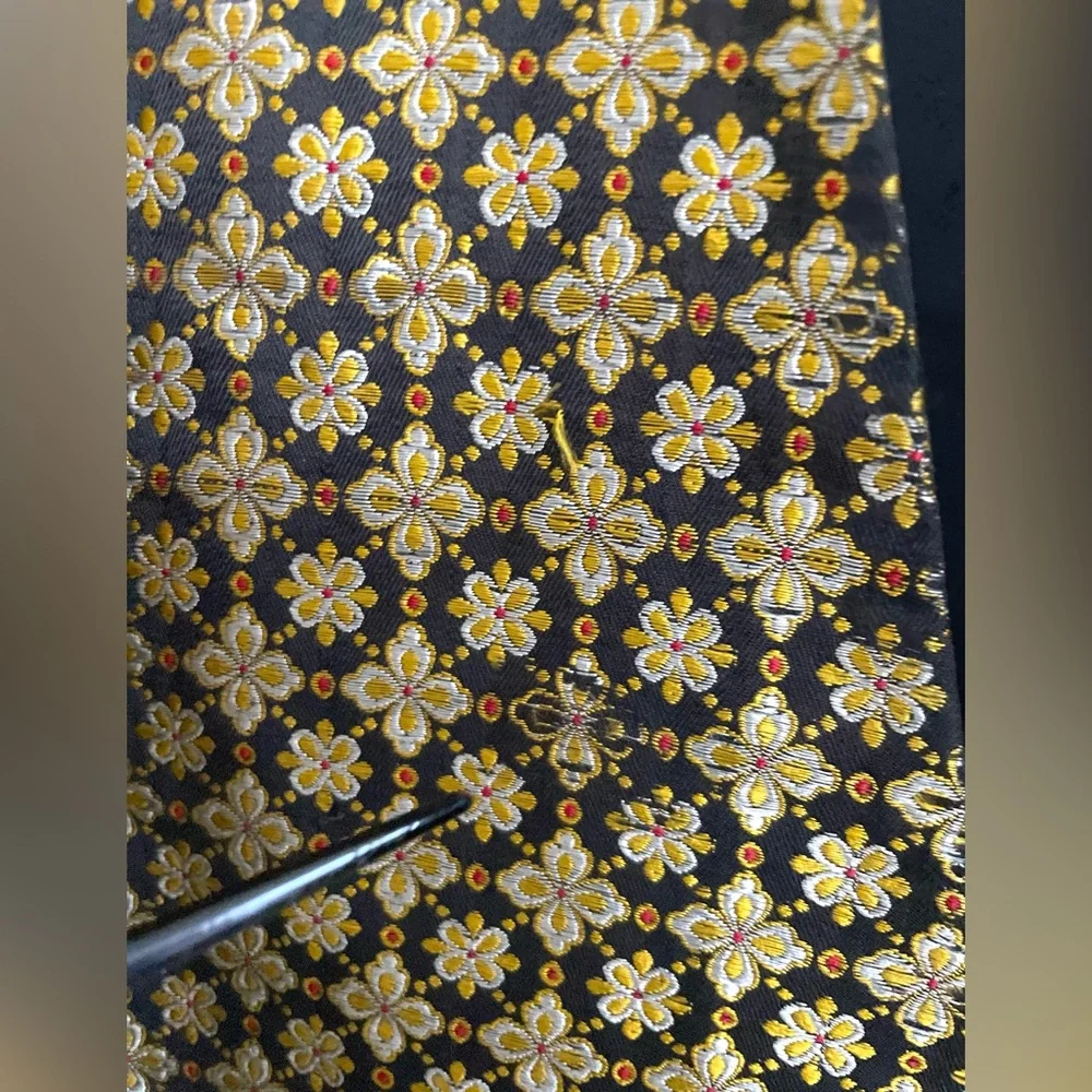 Early 1900s Black and Gold Silk Brocade Coat Designer Helene Pons Studio - Picture 15 of 16